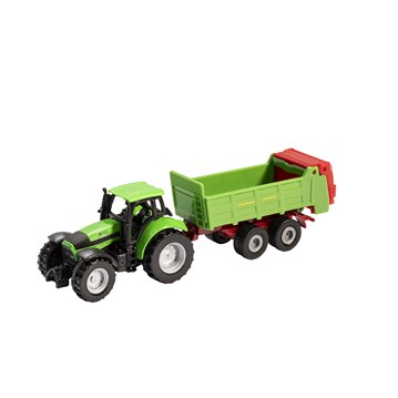 Agrandir l'image de Tracteur jouet DEUTZ-FAHR Agrotron avec conteneur Image de Tracteur jouet DEUTZ-FAHR Agrotron avec conteneur
