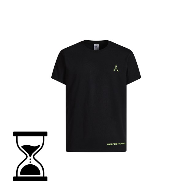 Image de T-shirt noir avec logo brodé DEUTZ-FAHR