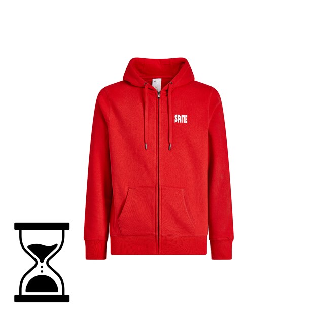 Image de Sweat à capuche rouge homme SAME